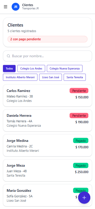 Screenshot de Transportes JR
