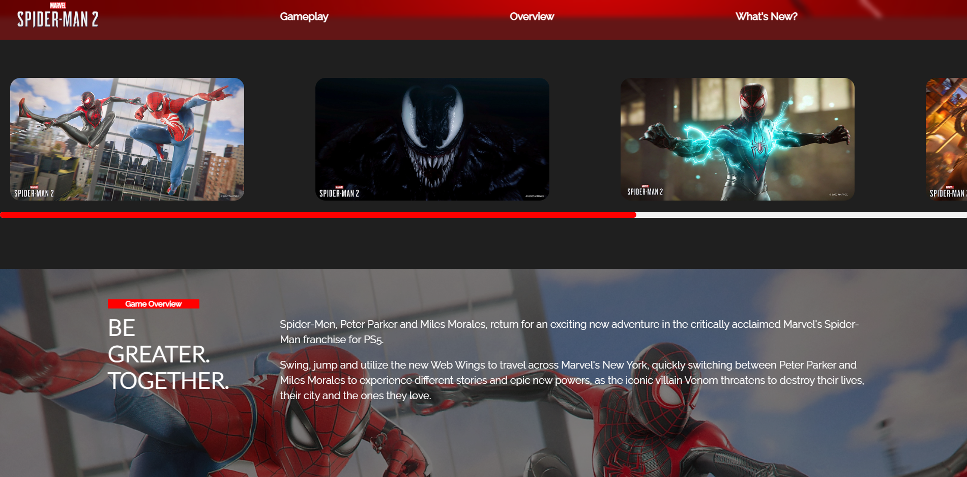 Screenshot de Marvel's Spider-Man 2 para el modal